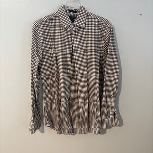 Banana Republic Black and White Gingham Shirt
